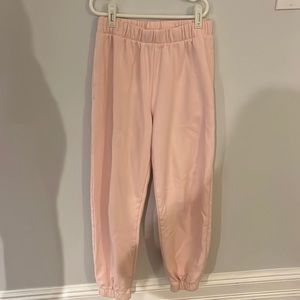 Rosa sweatpants Baby Pink Brandy Melville One size